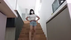 계단 야시시 룩북 아줌마