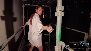 온리팬스-늦은 시간 공사장에서 짜릿한 야외 질싸섹스, naomiiichannel